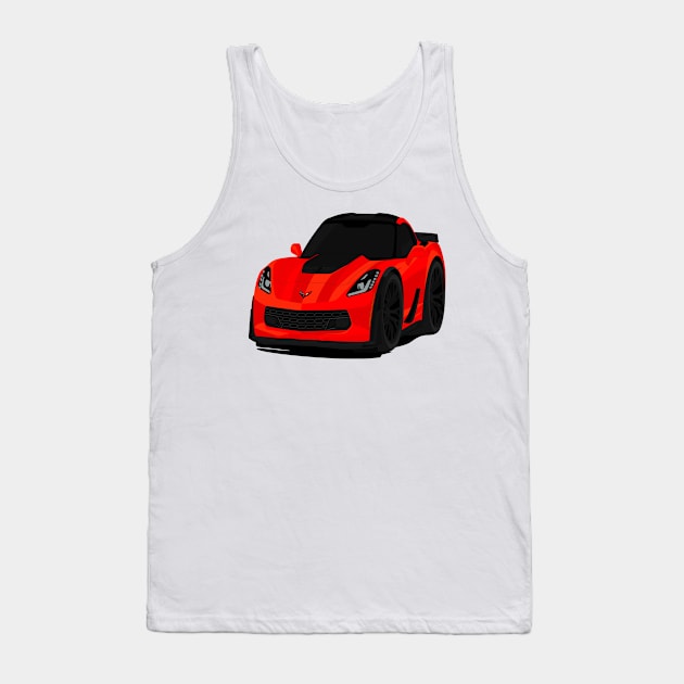 Z06 RED Tank Top by VENZ0LIC